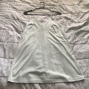 Mint Green Suede mini Dress